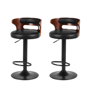 Bar Stools With Back Rests - 2 Pack