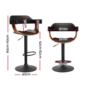 Curved Bar Stool With Gas Lift
