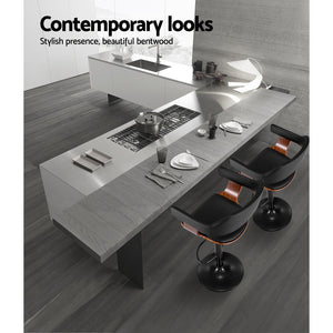 Curved Bar Stool With Gas Lift