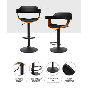 Curved Bar Stool With Gas Lift