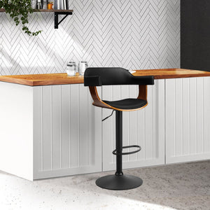 Curved Bar Stool With Gas Lift