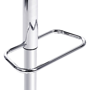 Wooden Gas Lift Bar Stool With Chrome Legs