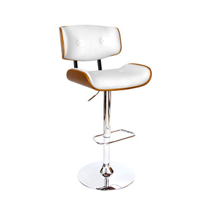 Classic White Gas Lift Bar Stools