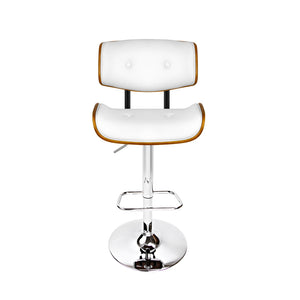Classic White Gas Lift Bar Stools