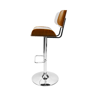 Classic White Gas Lift Bar Stools