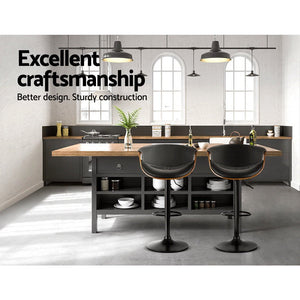 Swivel Bar Stools With Gas Lift And Foot Rests