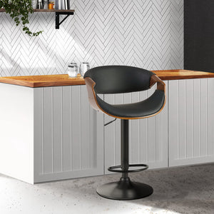 Swivel Bar Stools With Gas Lift And Foot Rests