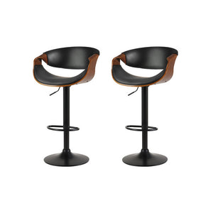 Artiss Swivel Bar Stools Set of 2 | Stylish Kitchen Gas Lift Bar Chairs