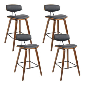 Circular Footrested Bar Stools - 4 Pack