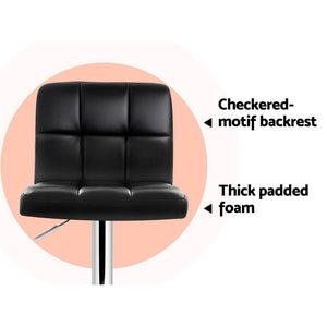 2 Pack Of Black Bar Stools