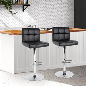 2 Pack Of Black Bar Stools