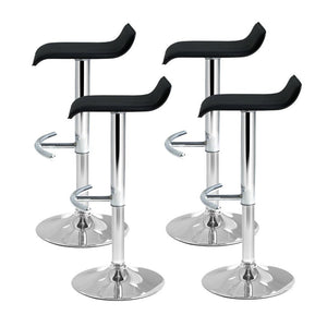 Black Wave Bar Stools - 2 Pack