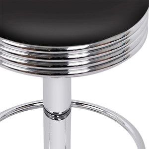 Leather Backless Bar Stools - 4 Pack