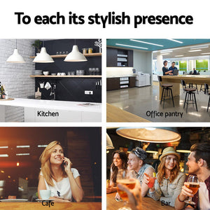 Rustic Industrial Styled Metal Bar Stools - 2 Pack