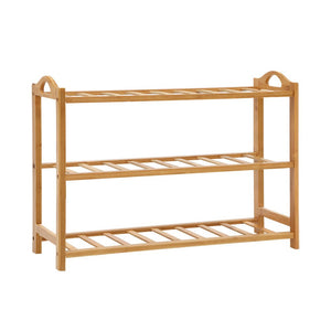 3 Tiers Bamboo Shoe Rack Storage Organiser