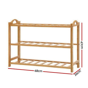 3 Tiers Bamboo Shoe Rack Storage Organiser