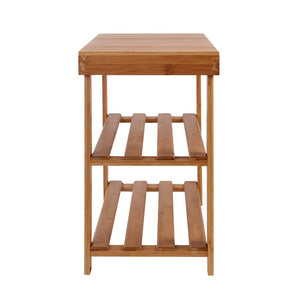 Bamboo Bench Seat / Shoe Rack