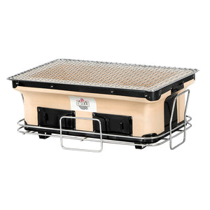 Ceramic BBQ Grill Smoker Hibachi | Japanese Tabletop Charcoal Barbecue | Brand: Grillz