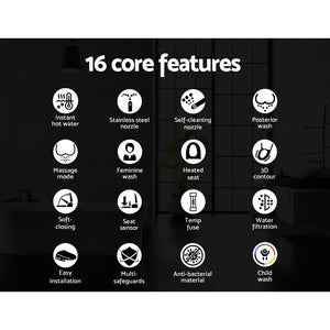 Cefito Bidet Electric Toilet Seat Cover - Auto Smart Spray with Knob