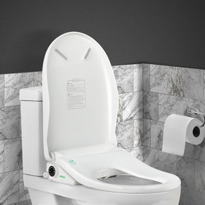 Cefito Non-Electric Bidet Toilet Seat Cover - D Shape | Bathroom Spray