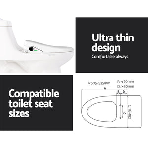 Cefito Non-Electric Bidet Toilet Seat Cover - V Shape | Bathroom Spray