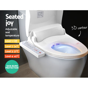 Cefito Bidet Electric Toilet Seat Cover - Smart Wash with Night Light
