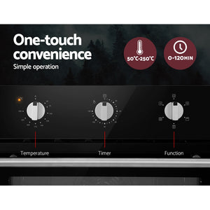 Electric Built In Wall Oven 60cm Convection Grill Ovens | Stainless Steel