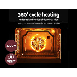 Electric Built In Wall Oven 60cm Convection Grill Ovens | Stainless Steel