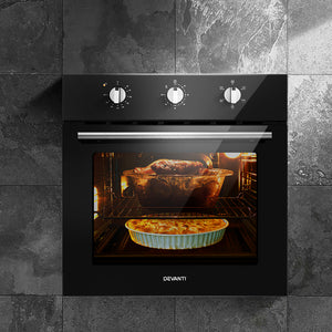 Electric Built In Wall Oven 60cm Convection Grill Ovens | Stainless Steel