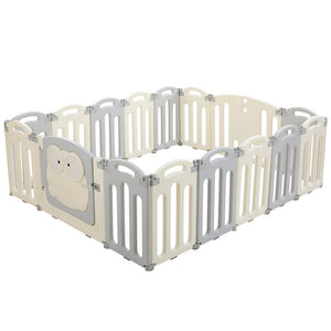 Baby Foldable Playpen | 16 Panels | Safety Play Activity Centre
