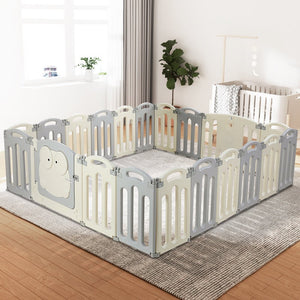 Baby Foldable Playpen | 20 Panels | Safety Play Activity Centre
