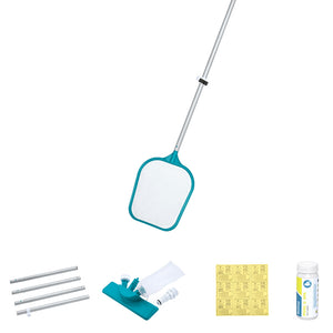 Bestway Pool Cleaner Set | Vacuum Maintenance Kit, Floater, Thermometer