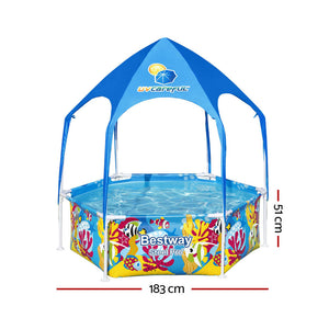Bestway Above Ground Swimming Pool | Kids' Steel Pro™ Mist Shade Pools