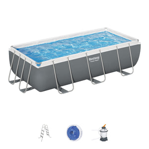 Bestway Above Ground Pools | Sand Filter, Frame Ladder, Pump Bundle | 4.1M