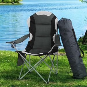 Folding Camping Chairs | 2X | Arm Chair | Portable | Outdoor | Beach | Fishing | BBQ