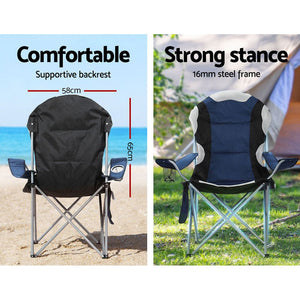 Camping Chairs (2X) | Folding Arm | Portable | Garden/Fishing