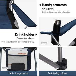 Camping Chairs (2X) | Folding Arm | Portable | Garden/Fishing