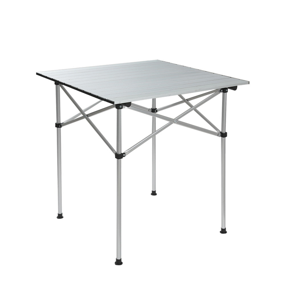 Weisshorn 70CM Roll-Up Aluminum Camping Table | Portable Desk Picnic