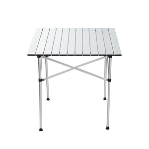 Weisshorn 70CM Roll-Up Aluminum Camping Table | Portable Desk Picnic