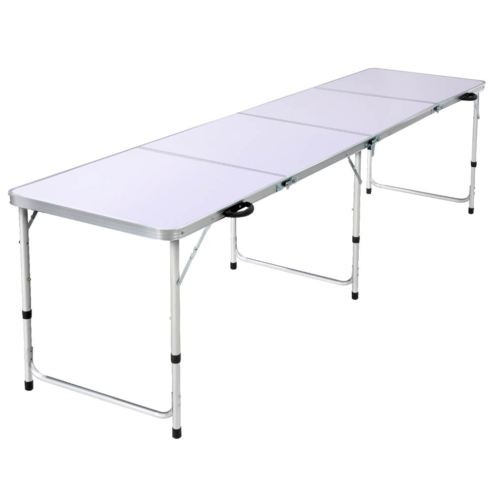 Weisshorn 240CM Folding Aluminum Camping Table | Portable BBQ Outdoor