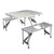 Weisshorn 85CM Folding Aluminum Camping Table | Portable Outdoor Picnic