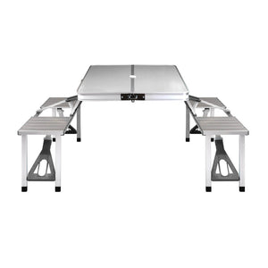 Weisshorn 85CM Folding Aluminum Camping Table | Portable Outdoor Picnic