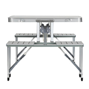 Weisshorn 85CM Folding Aluminum Camping Table | Portable Outdoor Picnic