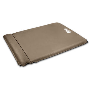 Weisshorn Double Size Self Inflating Mattress Mat 10CM Thick Coffee