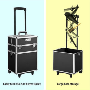 7 in 1 Portable Makeup Trolley | Embellir Cosmetic Beauty | Black