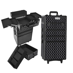 Embellir 7 in 1 Portable Cosmetic Beauty Makeup Trolley | Diamond Black