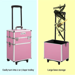 Makeup Case | Embellir Beauty Cosmetic Organiser Travel Portable Box Trolley Vanity