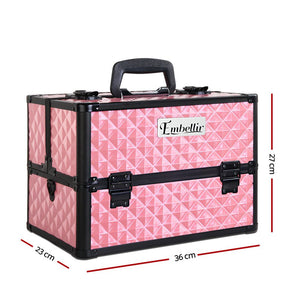 Makeup Case | Embellir Portable Cosmetic Beauty | Diamond Pink