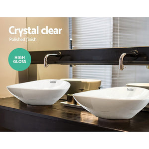 Ceramic Oval Sink Bowl | White