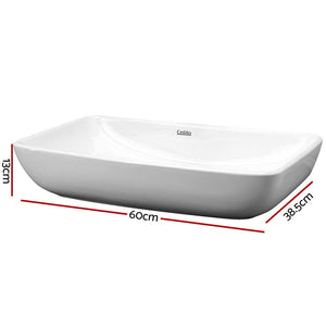 Ceramic Rectangle Sink Bowl | White